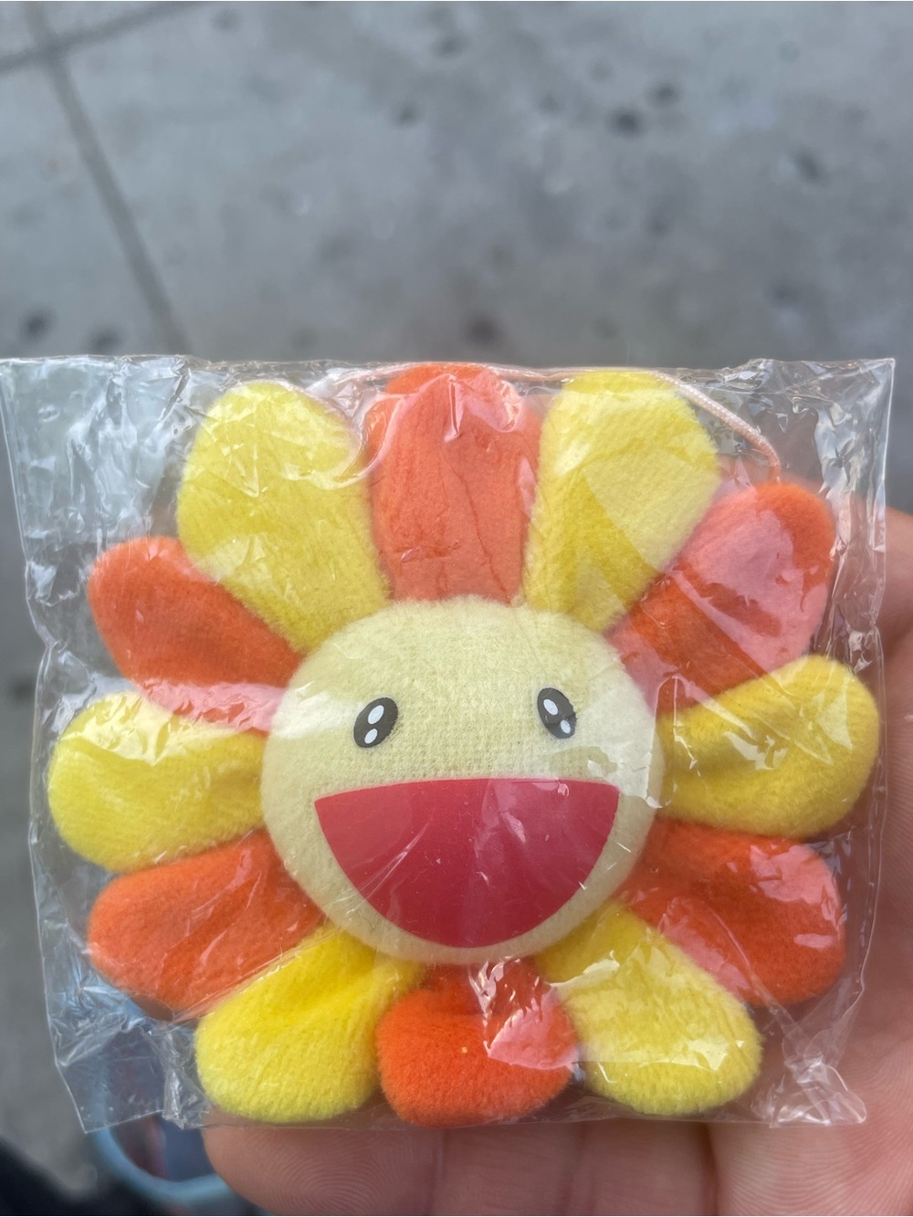 Takashi murakami orange / red pin